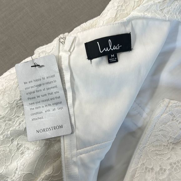 Lulu’s NWT Rosetta ivory white lace sweetheart mermaid cut gown or simple weddin - Picture 12 of 15